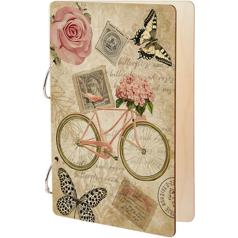 And So The Adventure Begins Greeting Card Organizer Shower Wedding Cards  Book Binder Card Keeper Forest Memory Album Wooden Loose Leaf Photo 2-Rings  Cover with Punch and 20 Card Pockets - Walmart.com
