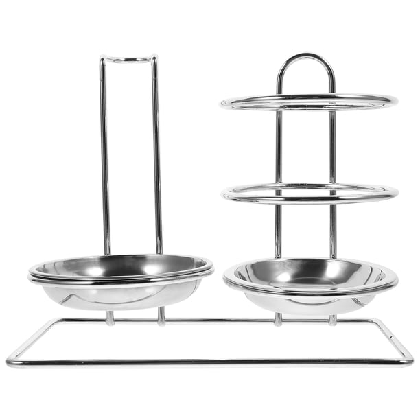 Soporte para reposacucharas Soporte para cucharones de acero inoxidable Soporte para cucharones de sopa Soporte para guardar palillos