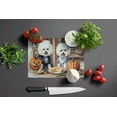 thumbnail image 4 of Bichon Frise Fall Kitchen Pumpkins Glass Cutting Board Large 12 in x 15 in, 4 of 5