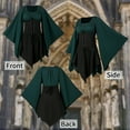 thumbnail image 3 of WASFDN Medieval Dress With Trumpet Sleeves Ladies, Traditional Irish Dress, Renaissance Gothic Retro Dress, Victorian Cosplay Dress for Halloween Carnival,2XL, 3 of 10