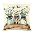 thumbnail image 2 of Luoshdecor Summer Home Throw Pillow Covers 18x18 in,Bless Our Home Floral Pillow Case for Home Outdoor Sofa Decor, 2 of 6
