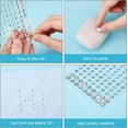 thumbnail image 3 of 8 Sheets Acrylic Rhinestone Self Adhesive Sticker 4 Styles Teardrop Half Round Bling Gems Jewels Stickers for Hair Face Makeup Clothes Scrapbooking, 3 of 8