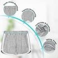 thumbnail image 2 of Girls Running Dancing Sports Shorts Summer Athletic Black Gray Short Pants 2 Pack for 2-12 Years Kids, 2 of 5