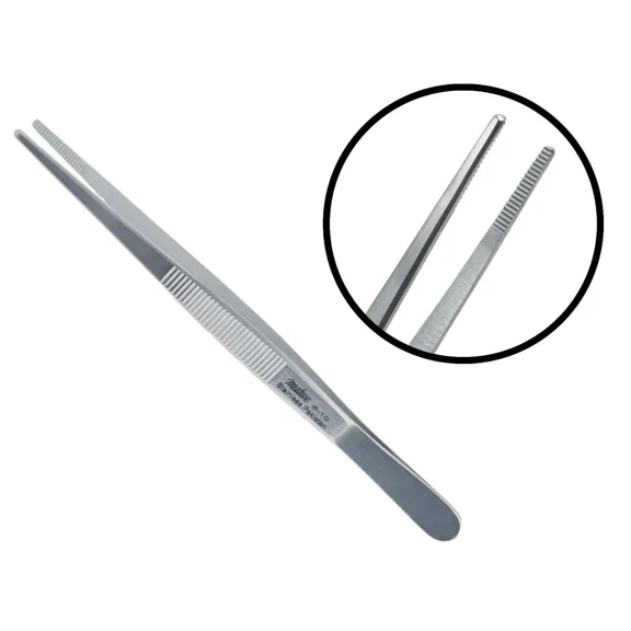 Miltex Dressing & Tissue Forceps 6″ Serrated Stainless Steel