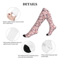 thumbnail image 5 of Lsque Tropical Plants Pattern Sport Compression Socks for Men & Women 15-20 mmHg Knee High Nurse Pregnant Running Medical and Travel Athletic, 5 of 6