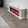 thumbnail image 3 of New Fireplace TV Table Luxury Table Simulate Flames Modern Living Room Furniture My Lux Decor Round, 3 of 6