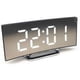 thumbnail image 2 of Dinheiro Reloj despertador digital Reloj electrónico curvo Pantalla grande Reloj LED Reloj espejo Reloj despertador silencioso, 2 of 4