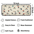 thumbnail image 4 of CURLYOOT Skiers Golfers Runner Rug 2'x6' Washable Kitchen Rug Non Slip Floor Carpet for Hallway Entryway Bedroom Living Room, 4 of 7