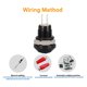 thumbnail image 3 of Qiilu Botón pulsador momentáneo para automóvil 24 V/1 A 8 mm Mini interruptor de encendido momentáneo impermeable para automóvil de aleación de zinc y aluminio ANGGREK Otros, 3 of 8