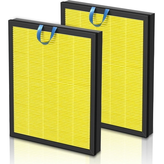 Vital 200S Pet Care Replacement Filter for LEVOIT Vital 200S and Vital 200S-P Air Purifier, H13 True HEPA and Activated Carbon Filter, Vital 200S-RF-PA, 2 Pack, Yellow
