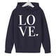 thumbnail image 3 of Sudadera con capucha y estampado de corazón de San Valentín, sudadera de manga larga para niños y niñas, chaqueta para niñas de talla mediana y grande., 3 of 7
