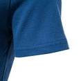 thumbnail image 6 of VERUGU Mens T-Shirts Fashion Casual Slim Turndown Collar Solid Color Short Sleeve T-Shirt Tops Blouse Blue XXL, 6 of 8