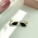 thumbnail image 1 of NEW IN BOX! AUTHENTIC Miu Miu MU 10YS Sunglasses in White (56-17-135), 1 of 6