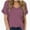 Burgundy, variant on Womens V-Neck Shirts with Front Pocket Decoration Short Sleeve Solid Casual Loose Fit Trendy T-Shirt