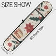 thumbnail image 3 of Yayeee Double Oven Mitt Kitchen Heat Resistant Baking 35" x7" Quilted Glove, Beige Christmas Candy Canes, 3 of 6