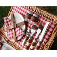 thumbnail image 4 of Cesta de picnic ZORMY de mimbre para 2 personas, diseño sauce, con utensilios, 4 of 8