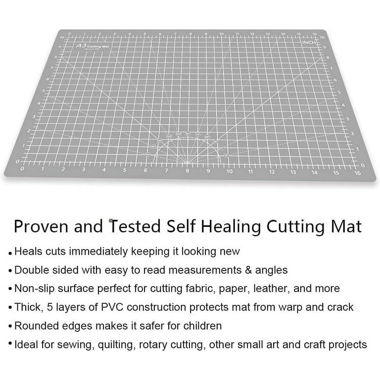 Headley Tools 12 x 18 Inch Self Healing Cutting Mat, Durable