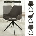 thumbnail image 7 of ALEAVIC Modern Swivel Desk Chair Linen Accent Chair, Black, 7 of 7