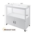 thumbnail image 5 of TC-HOMENY Large Transparent Hamster Cage with RGB Lights & Independent Storage – Ventilated Pet Habitat with Liftable Door for Hamsters, Guinea Pigs, Rabbits, 5 of 9