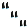 thumbnail image 3 of Maytalsory 2 Pcs Gaming Controller Gloves Touch Screen Anti-skid Elastic Sleeve Fingertips Cover Portable Computer Smartphone Black Blue 3Set, 3 of 6
