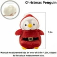 thumbnail image 3 of Playful Pompom Penguin Santa Claus/Deer/Snowman Plush Vibrant Companions Endless Fun Stuffed Animal Toy, 3 of 6