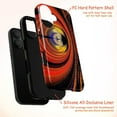 thumbnail image 4 of Abstract Fire Vortex Phone Case, Red Orange Swirl Art Cover for iPhone 17 16 15 14 13 12 11 Plus Pro Max Mini, 4 of 6