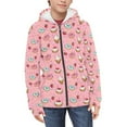 thumbnail image 2 of DISNIMO Ice Cream Hoodie Girl Strawberry Hoodie for Kids Girls Zipper Hooded Sweatshirt Boys 6-7 Hoodie Sweatshirts Little Girls Hooded Jackets Children Zip Up Hoodie Streetwear Doughnut Clothes, 2 of 7