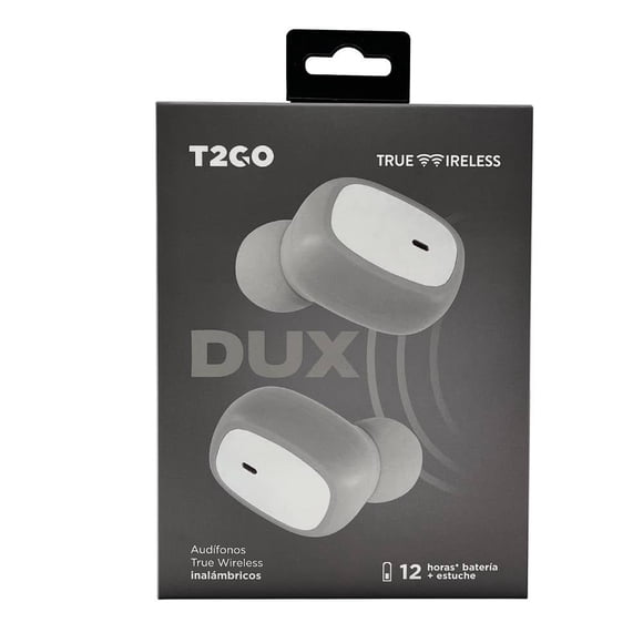 Audífonos Inalámbricos T2GO Dux TWS Gris