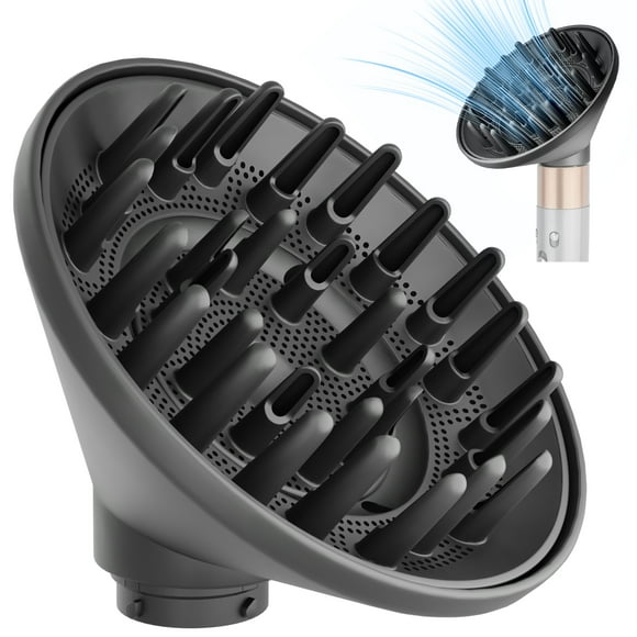 AFDD Large Diffuser Attachment Compatible with Dyson Airwrap Upgraded Bigger Diffuser Nozzle to Dryer Faster and Define Curls Hair