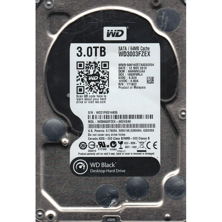 Western Digital WD3003FZEX（3.5 HDD 3TB） WD3003FZEX-00Z4SA0, DCM HANNNVJAA, Western Digital 3TB SATA