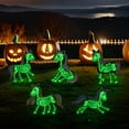 thumbnail image 4 of GuassLee 5pcs Halloween Colorful Unicorn Silhouette with Glow in Dark Skeletons Yard Signs with Stakes for Outdoor Yard Garden Lawn Decor, 4 of 7