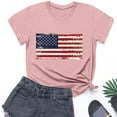 thumbnail image 2 of CFLVAEK American Flag Shirt Kids 4th of July Patriotic Tshirts Casual Short Sleeve Cotton Tshirts Independence Day Crewneck Tops 7 Years, 2 of 10
