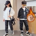 thumbnail image 4 of Boys Sweatpants Straight Leg Sweatpants Fall Winter Casual Wear Open Bottom Relaxed Fit Athletic Pants Kids Grey Sweatpants Size 4-5 Years, 4 of 9