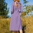 thumbnail image 5 of Lilac Purple Dress Summer Dresses Woman Street Style Big Size Casual Dress, 5 of 9