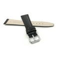 thumbnail image 4 of Bandini Extra Long (XL) 16mm Womens Italian Leather Watch Band Strap - Black - Semi-Glossy - Classic, 4 of 6