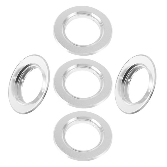 WINOMO 5Pack Round Bird House Protector Zinc Alloy Silver for Bird Breeding