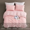 thumbnail image 2 of Maple&amp;Stone Queen Duvet Cover Set  3 Pieces Textured Tufted Boho Bedding Sets Zipper Closure Design with Ties  1 Duvet Cover + 2 Pillow Shams  Comforter NOT Included (White  Queen Siz, 2 of 7