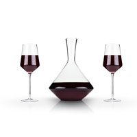 Raye Bordeaux Decanter & Glass Gift Set (Set of 3) by Viski