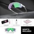 thumbnail image 3 of Oakley OO9208 Radar EV Path Rectangle Shaped Non-Polarized Sunglasses for Men - Includes Official Eyewear Kit - Polished White Frame with Prizm Jade Lens, 3 of 5