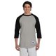 thumbnail image 1 of Camiseta Raglan Adulto OXFORD GRY/ BLK L Campeón T1397, 1 of 1