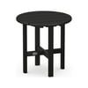 POLYWOOD Round 18" Side Table in Black
