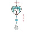thumbnail image 4 of Colgante de cuentas de piedra de árbol de cristal, carillón de viento, atrapasueños para coche, adorno colgante para ventana, decoración del hogar y el jardín., 4 of 5