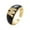 M, variant on Adjustable Crystal Gold Initial Letter Open Ring Women Alphabet Rings Women's Signet Ring Gold Tone Alphabet Rings