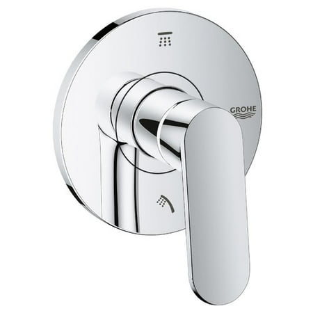 Grohe Eurosmart Centerset - Grohe Eurosmart Cosmopolitan 3-Port Diverter Shower Faucet Trim with Lever Handle