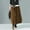 Coffee, variant on CHUOU Women's Skirt Autumn Winter Cord Skirt Women Vintage Midi Long Skirts Female Elastic Waist A Line Pleated Skirt