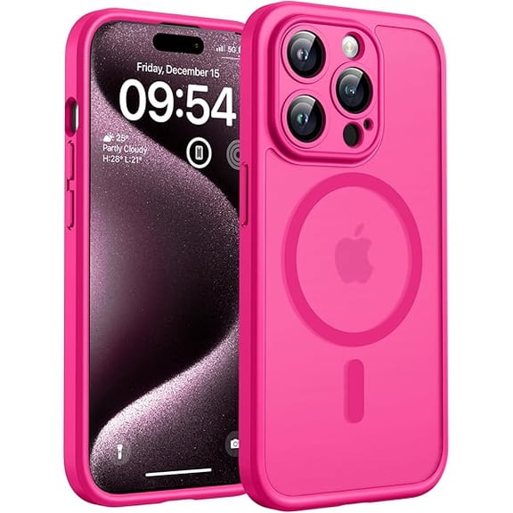 Eryueer for Phone 15 Pro Max Case, Compatible with Magsafe Charger, Full Camera Protection, Drop Protection, Translucent Matte Phone Case for iPhone 15 Pro Max 6.7 inch