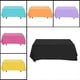 thumbnail image 3 of 1PC 137x183cm Eco-Friendly Tablecloth Pure Color Disposable Waterproof Plastic Protector Cover for Picnic Banquet Event Party (Black), 3 of 3