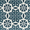 thumbnail image 3 of Loomaknoti Terrace Tropic Vensley 9' x 12' Geometric Indoor/Outdoor Area Rug , Blue/White, 3 of 9