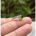 thumbnail image 2 of Natural Green Peridot Gemstone Ring, Round Cut Ring, Womens Ring, 925 Sterling Silver Ring Wedding Gift For Him, 2 of 5