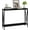 Black, variant on M optimized 2-Tier Narrow Console Sofa Side Table for Entryway, Living Room, Hallway, Foyer, Corridor, Office, 42.9in L x 9.8in W x 29.9in H